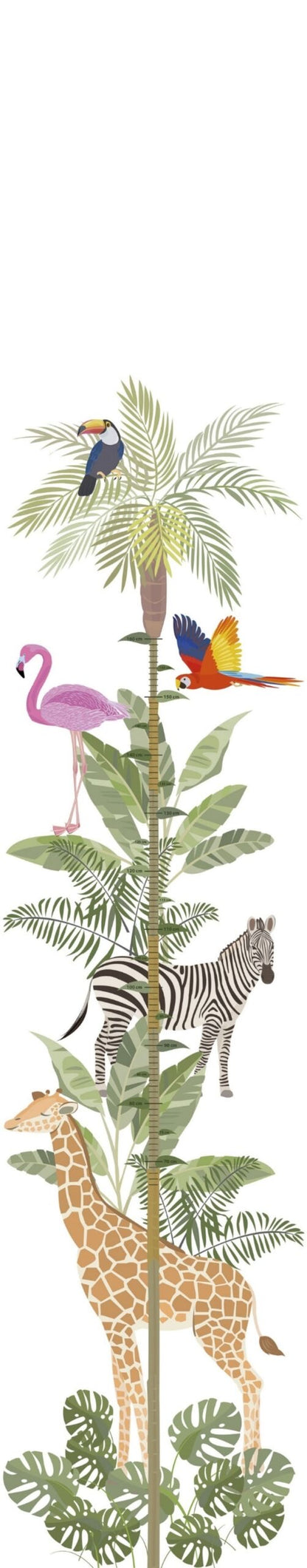 Fotobehang meetlint jungle dieren